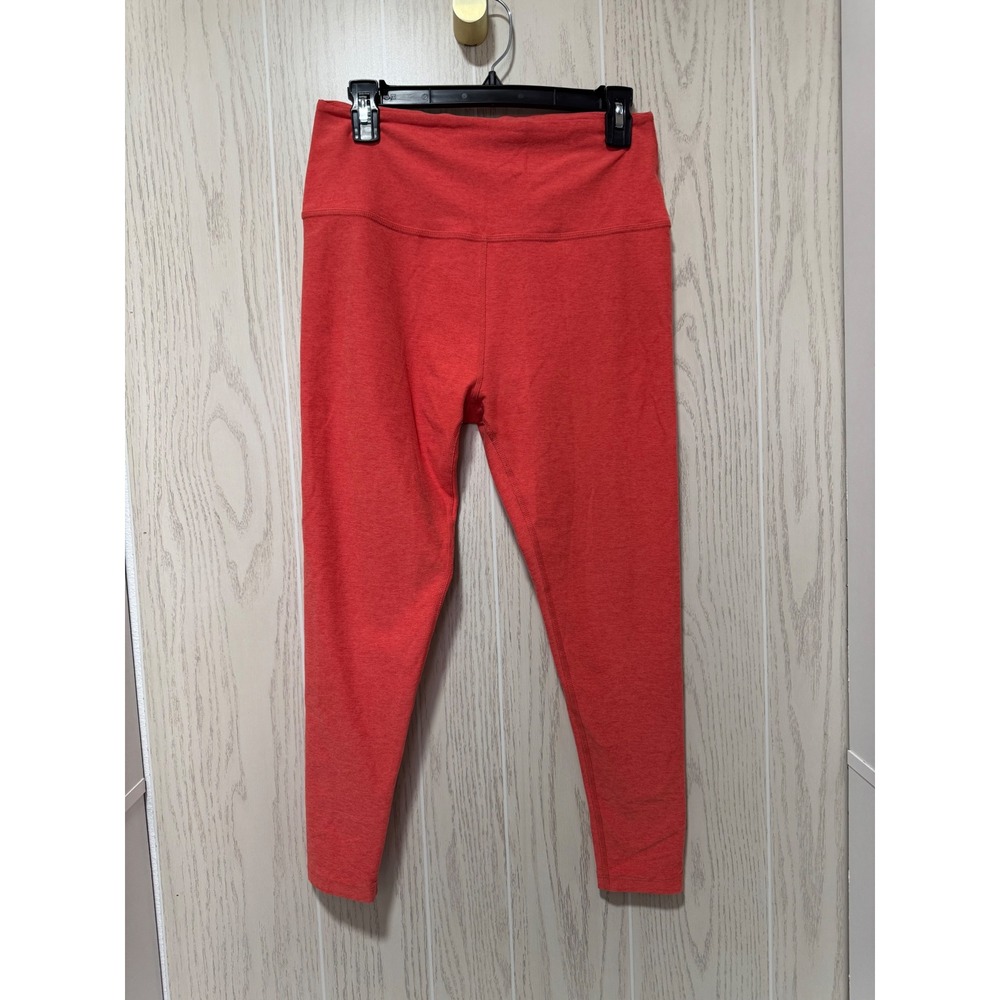 Beyond Yoga High Waisted Spacedye Leggings Heathered Coral Red XL